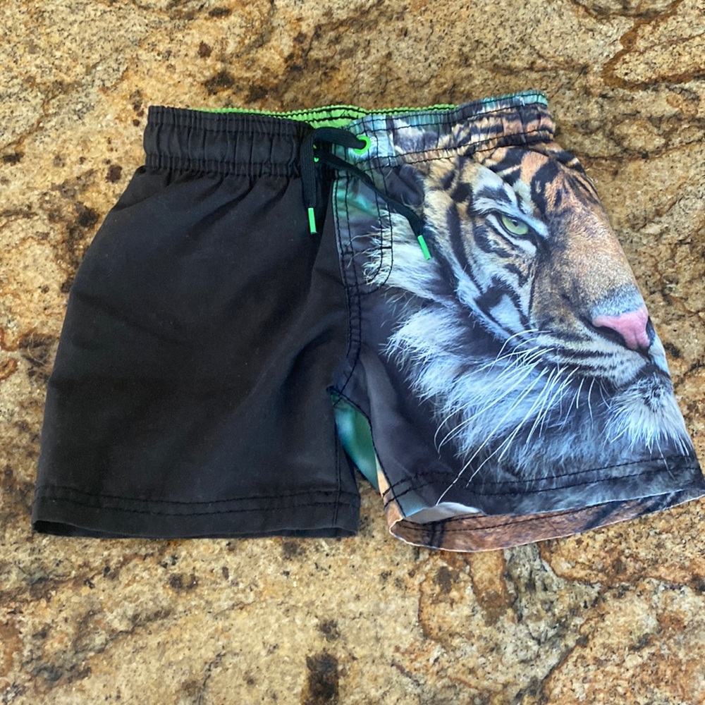 H & M Tiger swim trunks